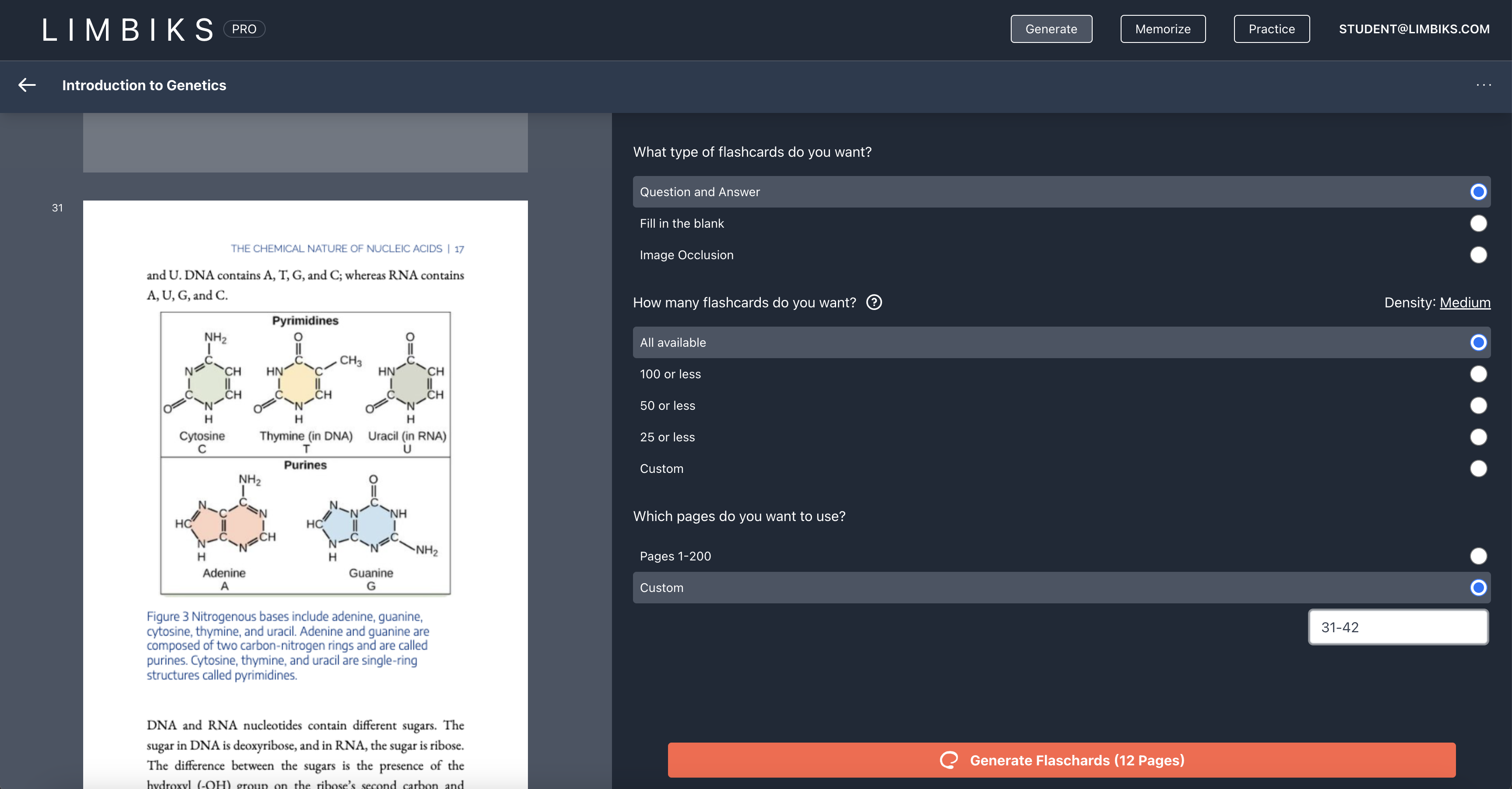 Word to Flashcards screenshot